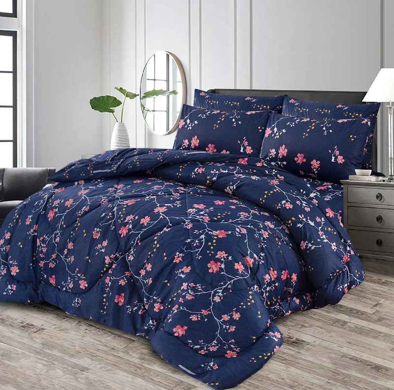 Premium Summer King Size Comforter Set - 7-Piece A32