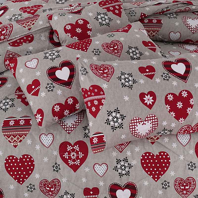 Premium Summer King Size Soft Cotton Comforter Set - 7-Piece N 1