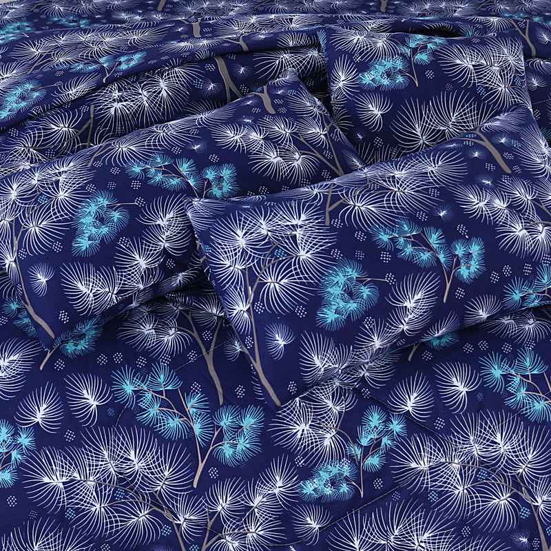 Premium Summer King Size Soft Cotton Comforter Set - 7-Piece N5