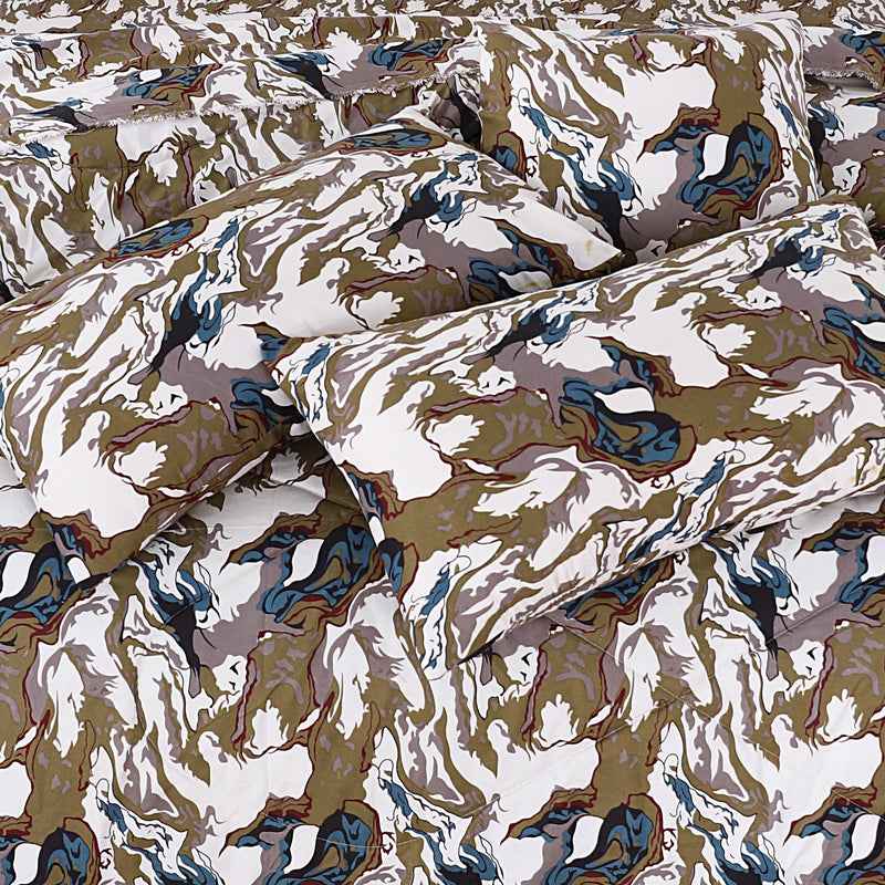 Premium Summer King Size Soft Cotton Comforter Set - 7-Piece N6