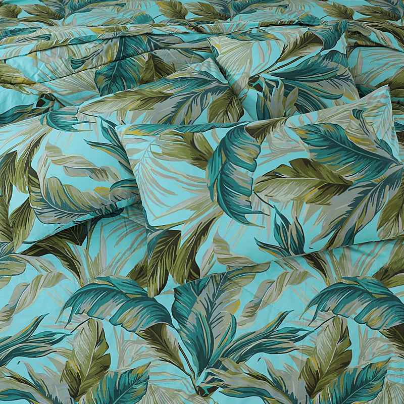 Premium Summer King Size Soft Cotton Comforter Set - 7-Piece