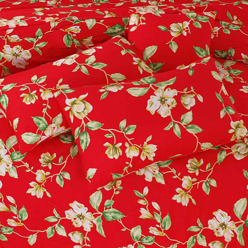 Premium Summer King Size Soft Cotton Comforter Set - 7-Piece N18