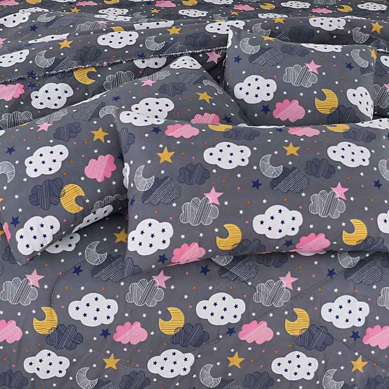 Premium Summer King Size Soft Cotton Comforter Set - 7-Piece N15