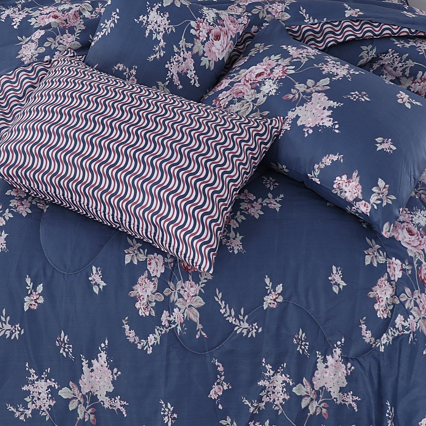 Premium Summer King Size Comforter Set - 7-Piece