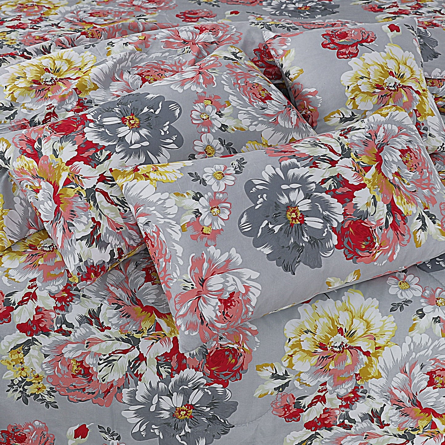 Premium Summer King Size Soft Cotton Comforter Set - 7-Piece N13