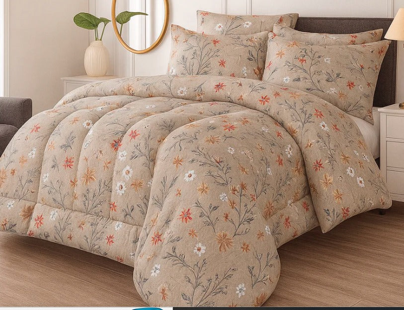 Premium Summer King Size Comforter Set - 7-Piece