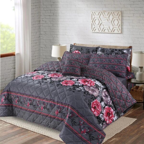 Premium Summer King Size Comforter Set - 7-Piece A25