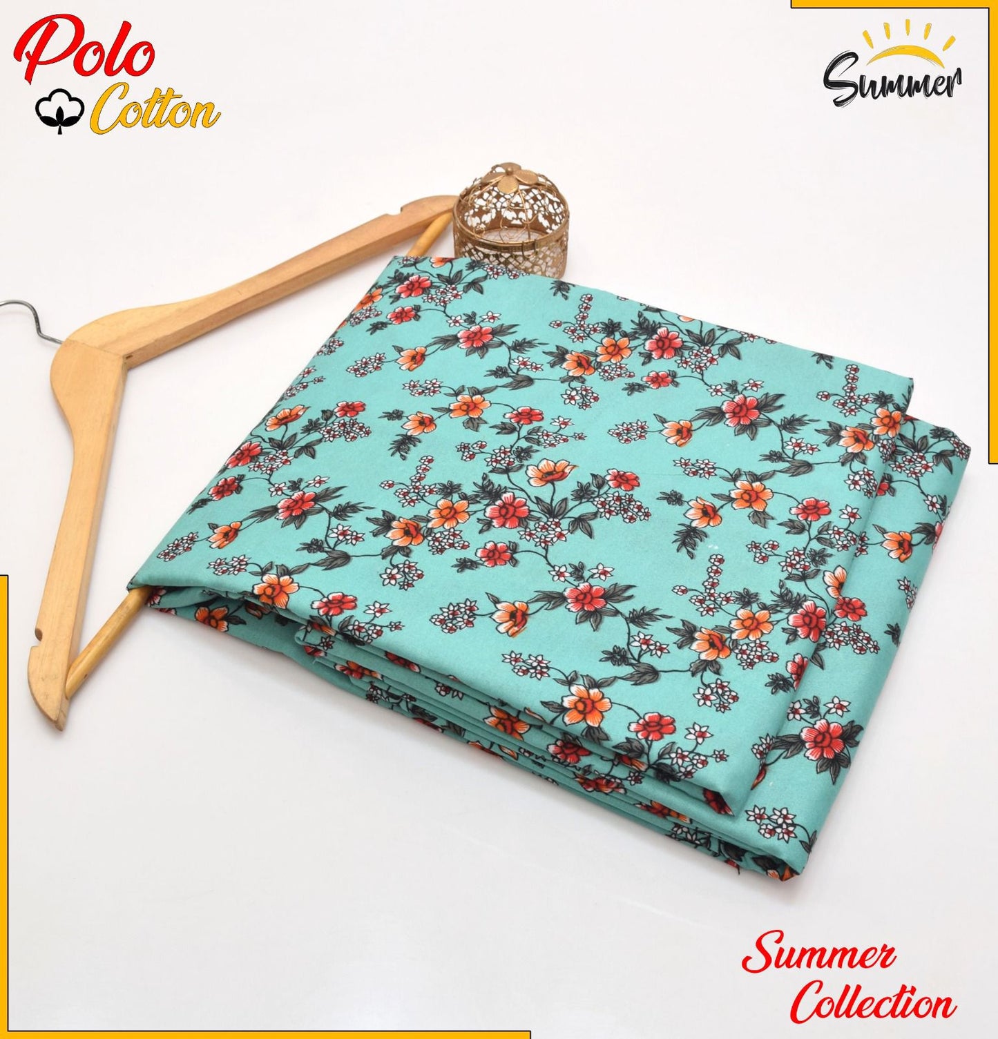 2 Piece – Cotton Digital Print Suit ( Design J-26)