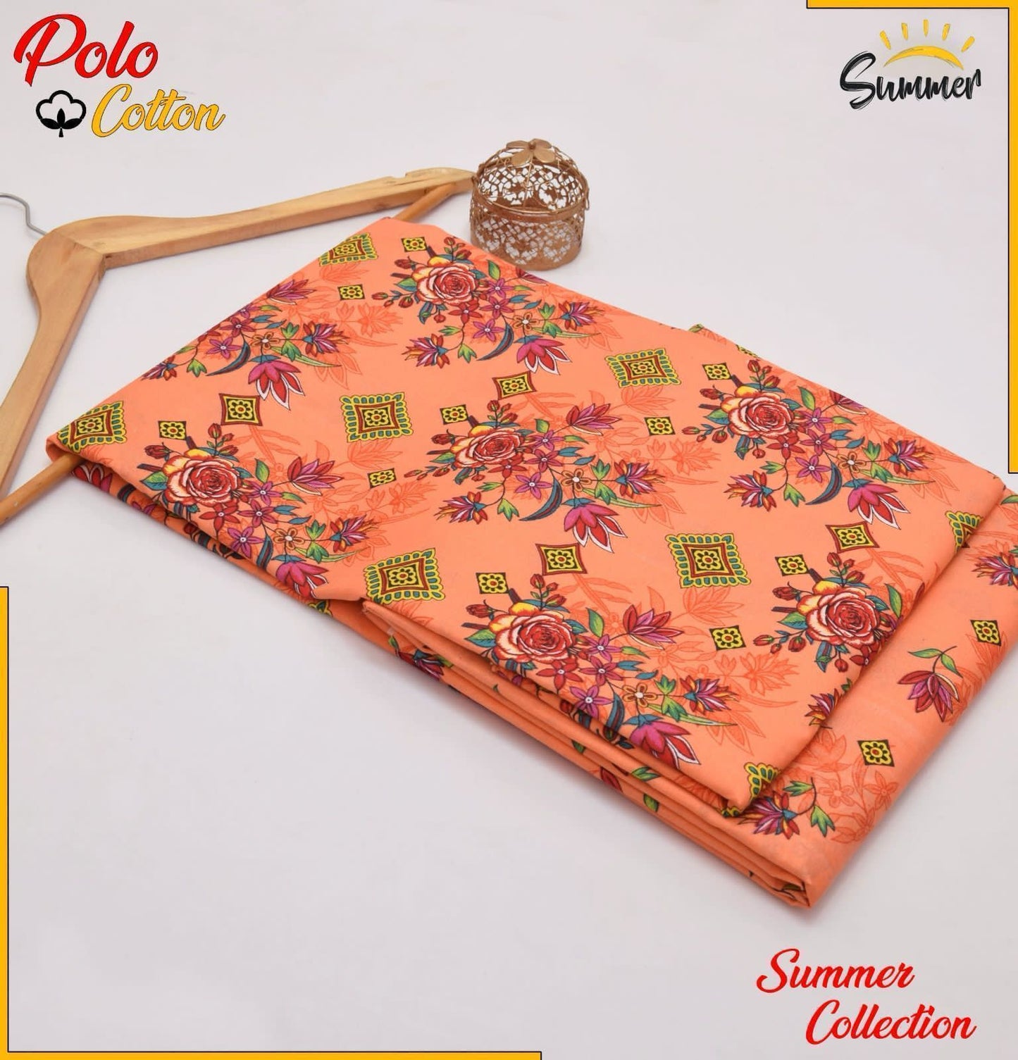 2 Piece – Cotton Digital Print Suit ( Design J-48)