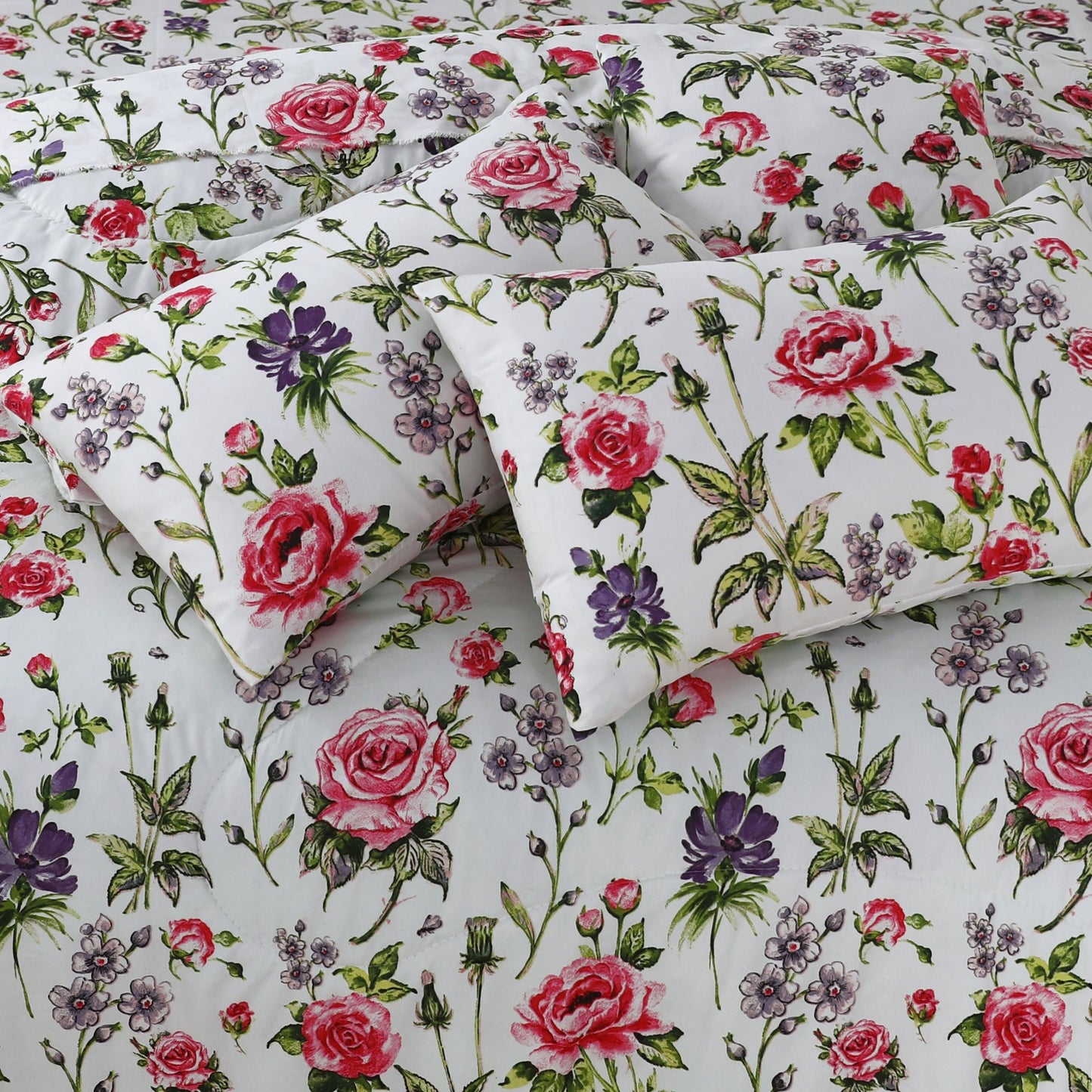 Premium Summer King Size Comforter Set - 7-Piece N23