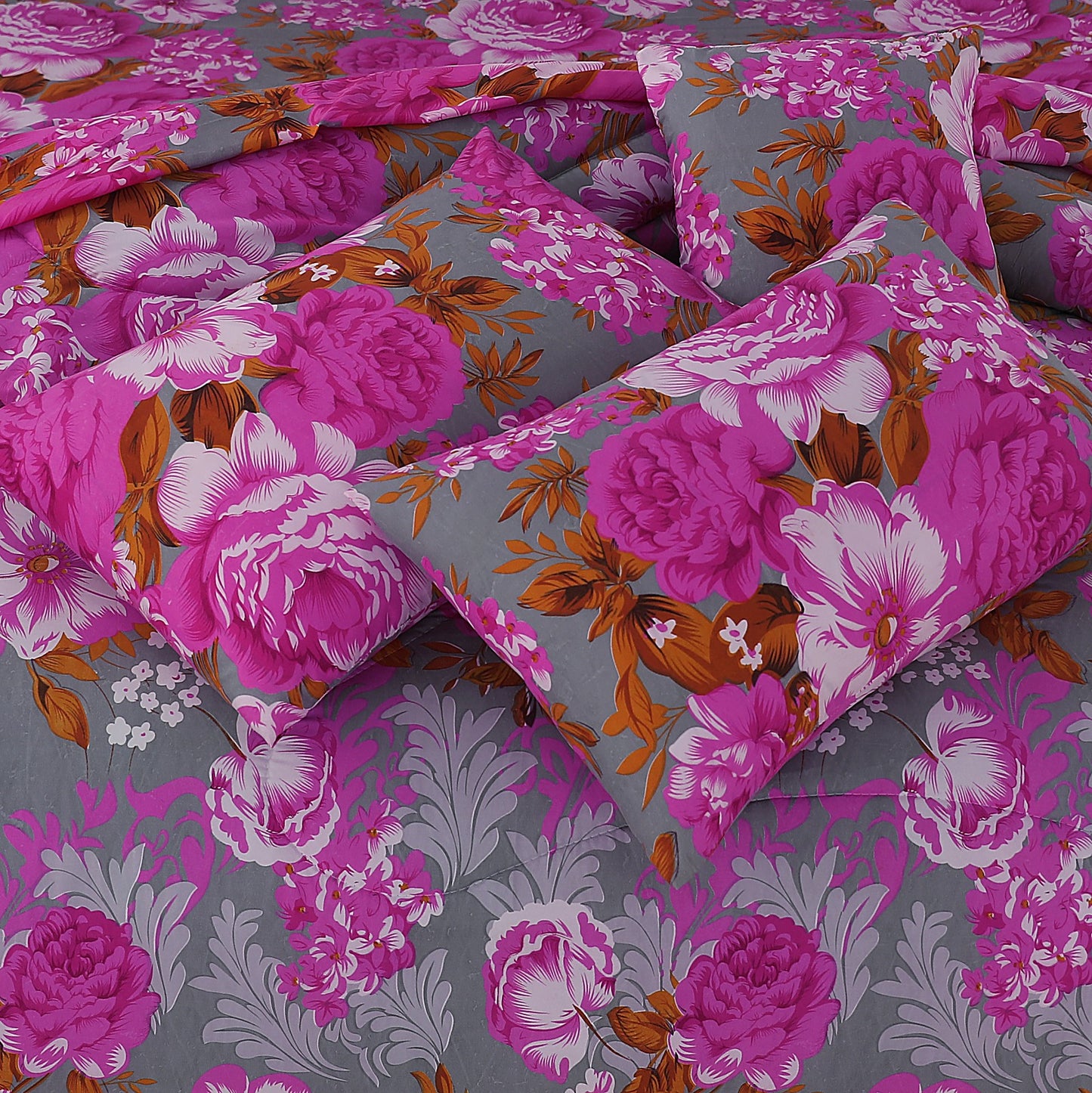 Premium Summer King Size Comforter Set - 7-Piece A38