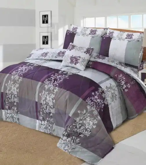 Premium Summer King Size Comforter Set - 7-Piece A22