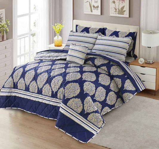 Premium Summer King Size Comforter Set - 7-Piece A27