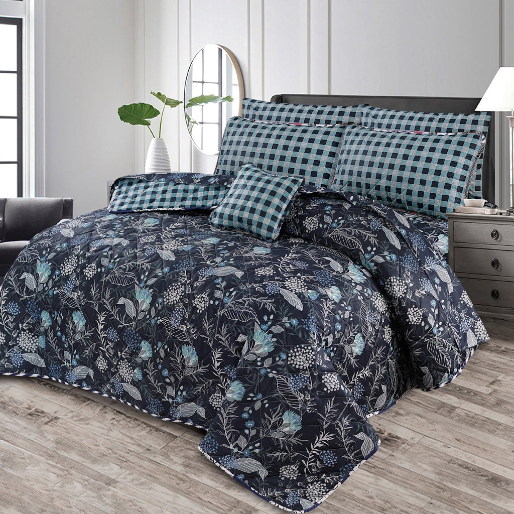 Premium Summer King Size Comforter Set - 7-Piece N19