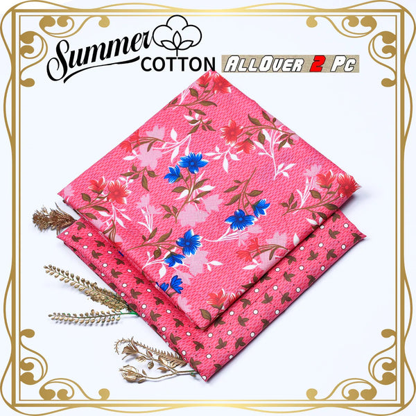 2 Piece – Cotton Digital Print Suit ( Design A-23)