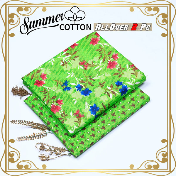 2 Piece – Cotton Digital Print Suit ( Design A-22)