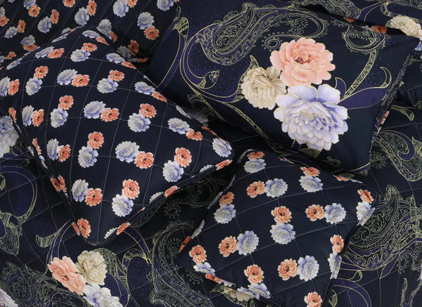 Premium Summer King Size Comforter Set - 7-Piece N24