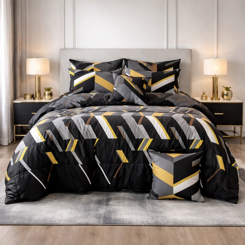 Premium Summer King Size Comforter Set - 7-Piece A8