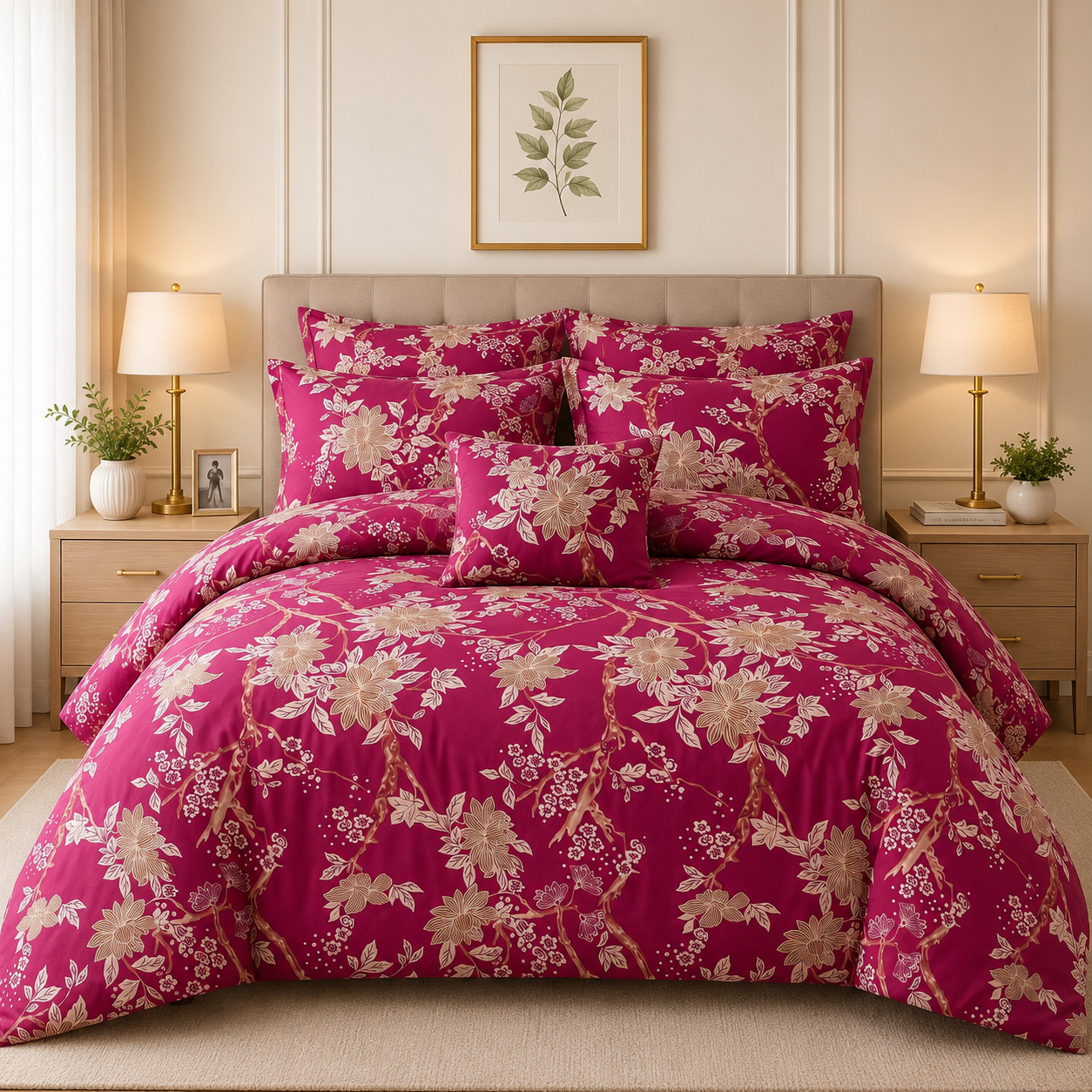 Premium Summer King Size Comforter Set - 7-Piece A1
