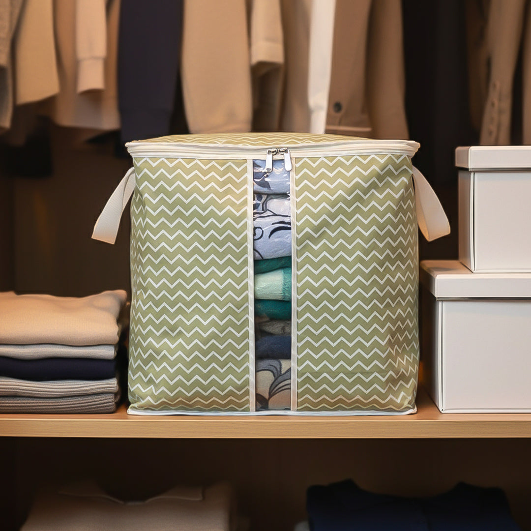 110 GSM Non Woven Storage Bag In Wavy Print