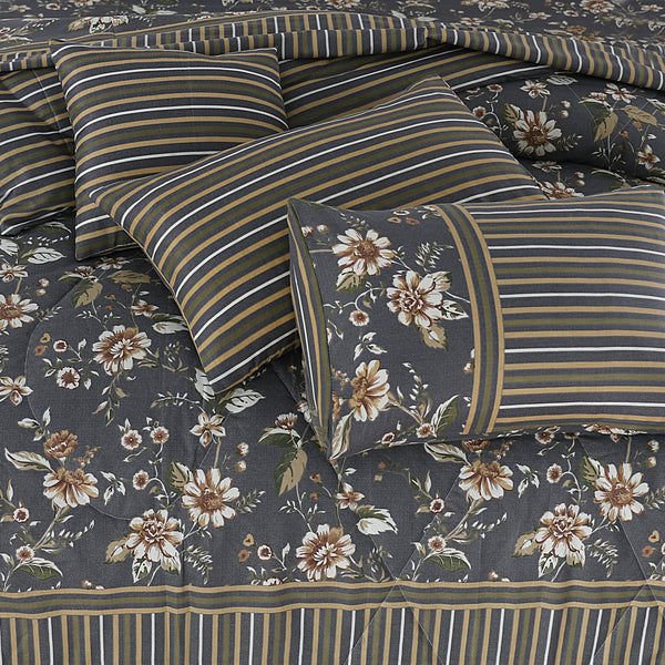 Premium Summer King Size Comforter Set - 7-Piece A43