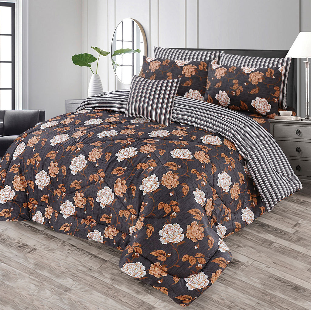 Premium Summer King Size Comforter Set - 7-Piece A24