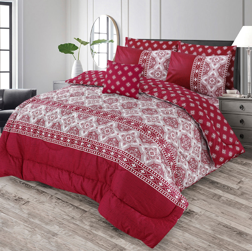 Premium Summer King Size Comforter Set - 7-Piece A11