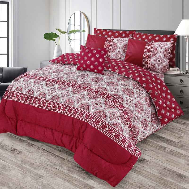 Premium Summer King Size Comforter Set - 7-Piece A11