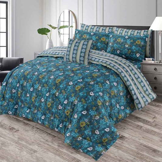 Premium Summer King Size Comforter Set - 7-Piece A40