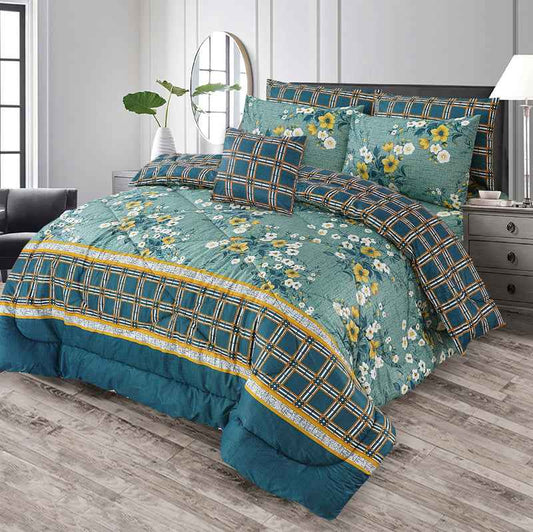 Premium Summer King Size Comforter Set - 7-Piece A26