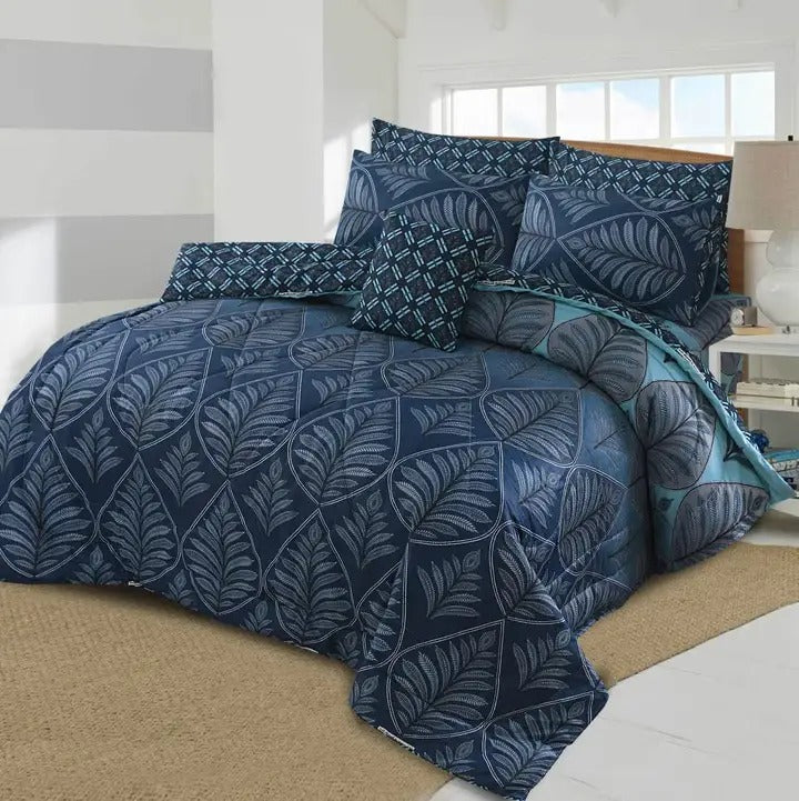Premium Summer King Size Comforter Set - 7-Piece A25