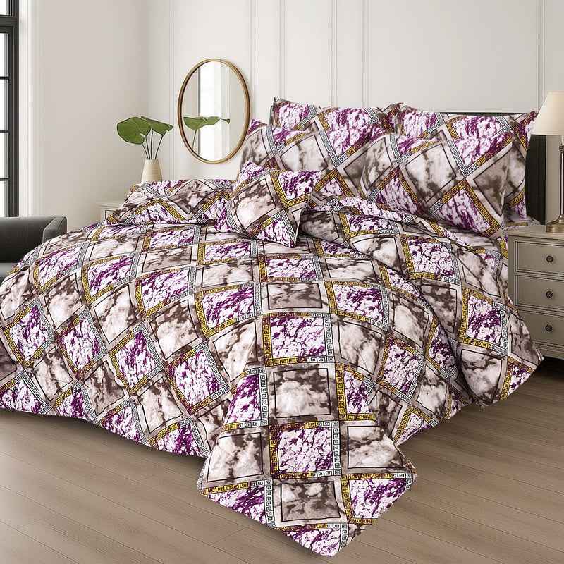 Premium Summer King Size Soft Cotton Comforter Set - 7-Piece N4