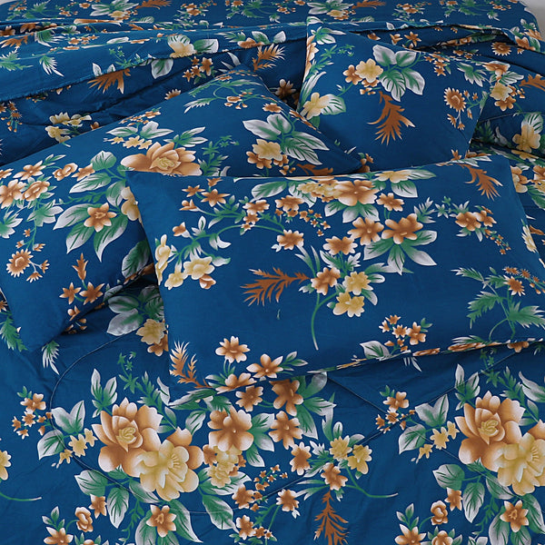 Premium Summer King Size Soft Cotton Comforter Set - 7-Piece N13