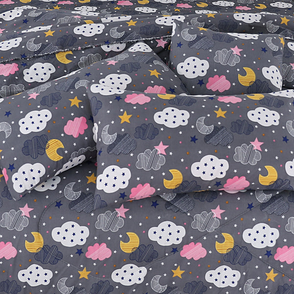 Premium Summer King Size Soft Cotton Comforter Set - 7-Piece N15