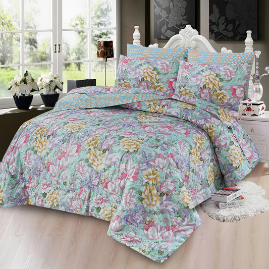 Premium Summer King Size Comforter Set - 7-Piece N28