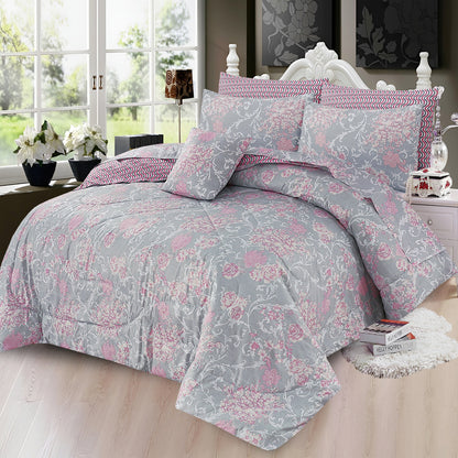 Premium Summer King Size Comforter Set - 7-Piece