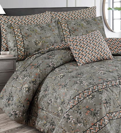 Premium Summer King Size Comforter Set - 7-Piece N27