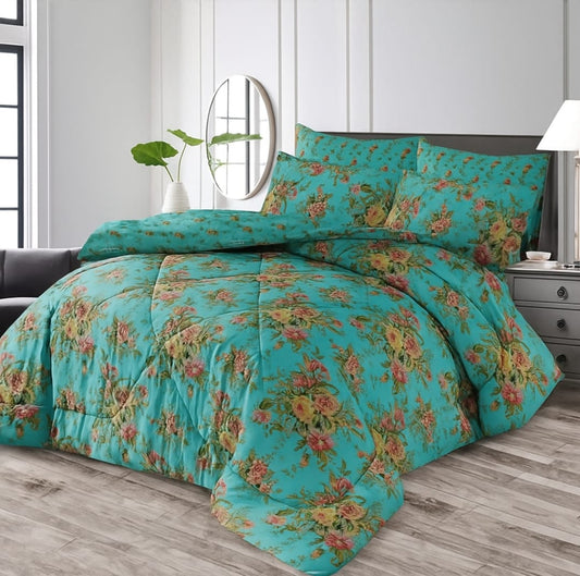Premium Summer King Size Comforter Set - 7-Piece A28