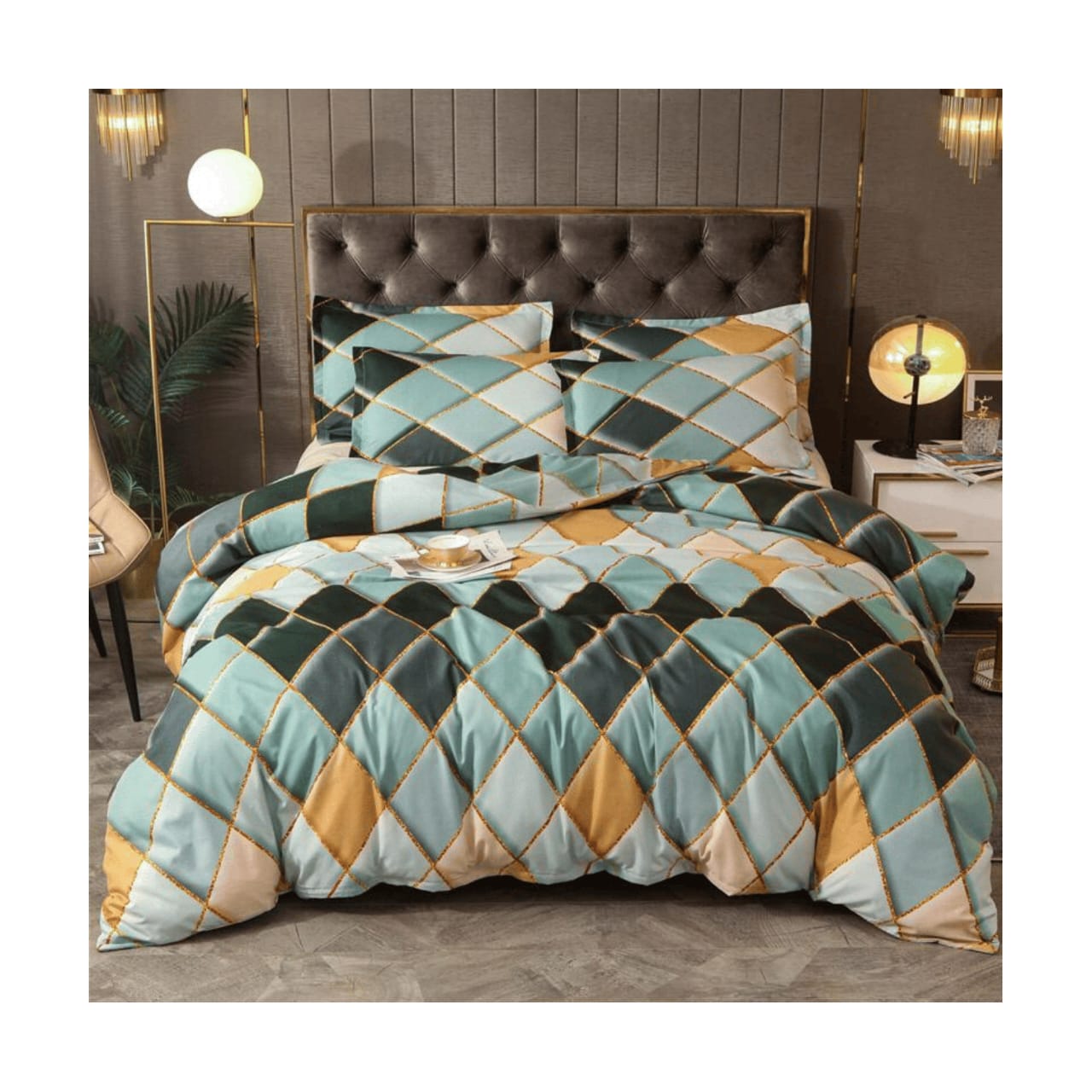 Premium Summer King Size Comforter Set - 7-Piece A17