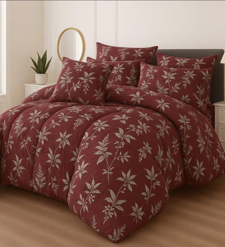 Premium Summer King Size Comforter Set - 7-Piece A25