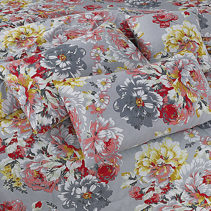 Premium Summer King Size Soft Cotton Comforter Set - 7-Piece N13