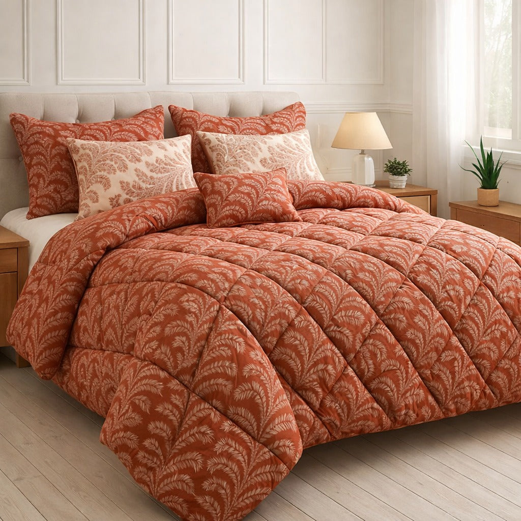 Premium Summer King Size Comforter Set - 7-Piece