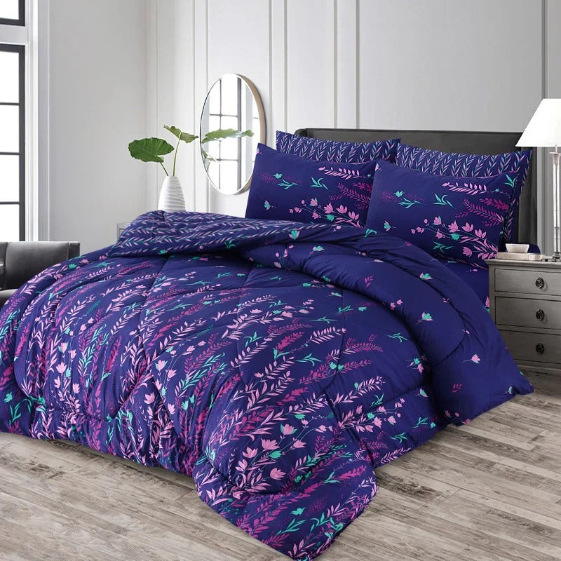 Premium Summer King Size Comforter Set - 7-Piece A35