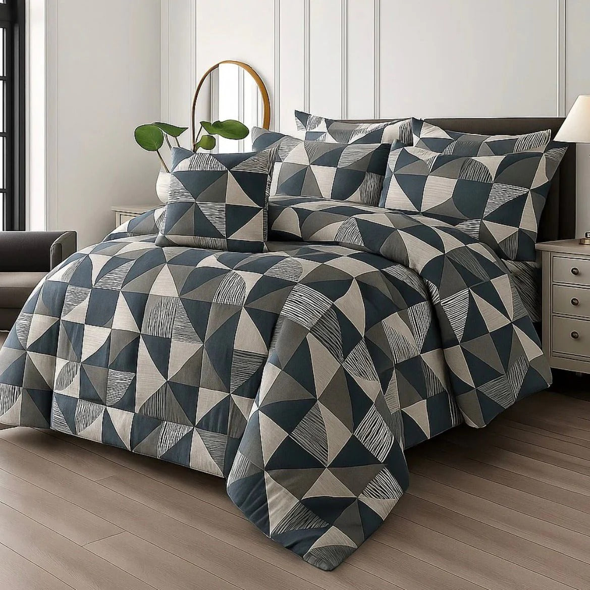 Premium Summer King Size Comforter Set - 7-Piece