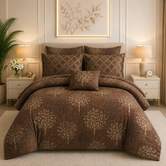 Premium Summer King Size Comforter Set - 7-Piece N19