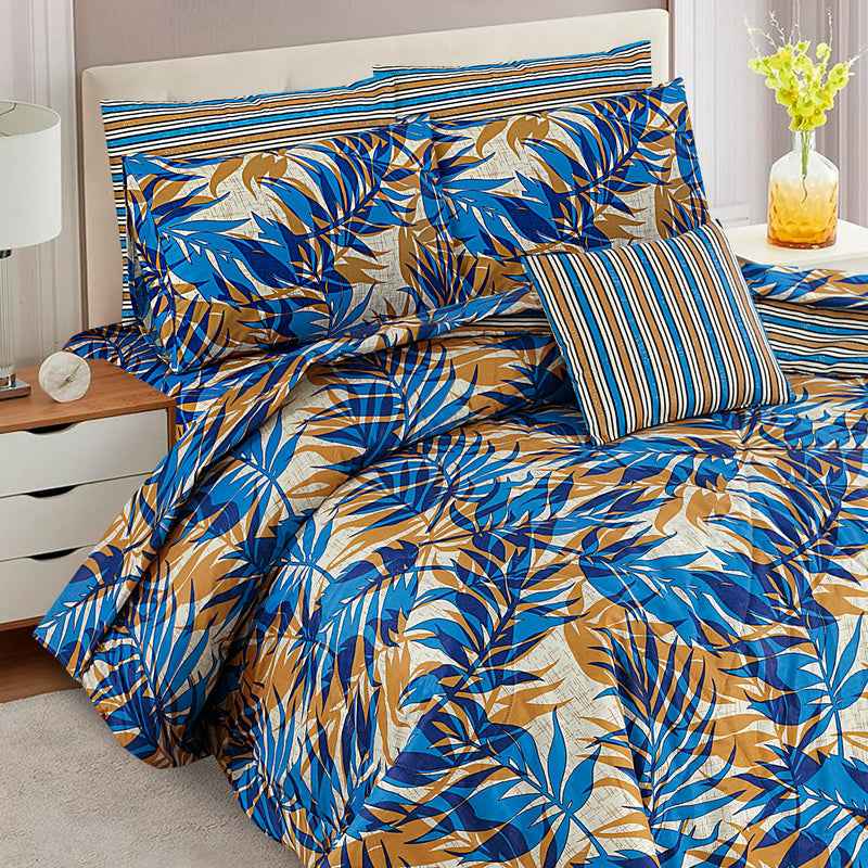 Premium Summer King Size Comforter Set - 7-Piece A38