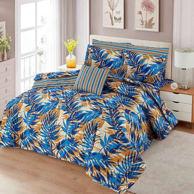 Premium Summer King Size Comforter Set - 7-Piece A38