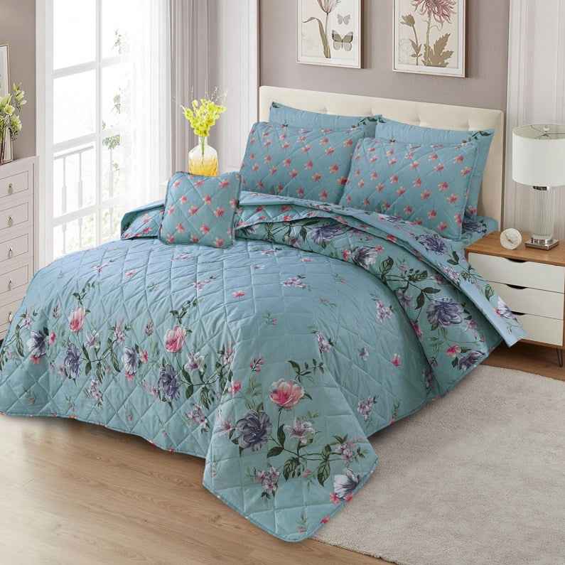 Premium Summer King Size Comforter Set - 7-Piece M8