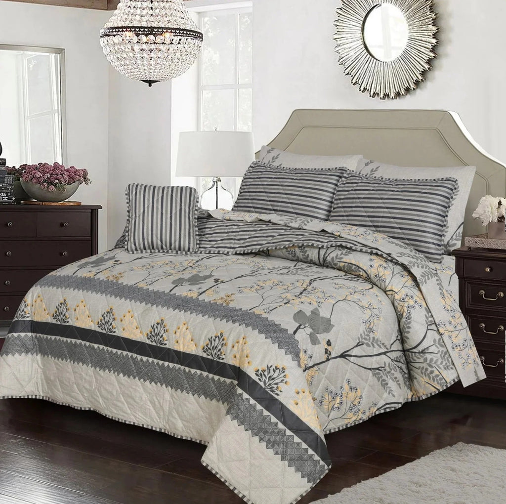 Premium Summer King Size Comforter Set - 7-Piece N29