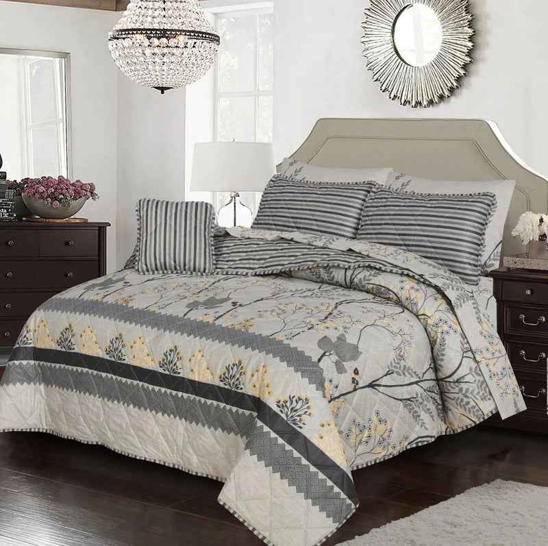 Premium Summer King Size Comforter Set - 7-Piece N29